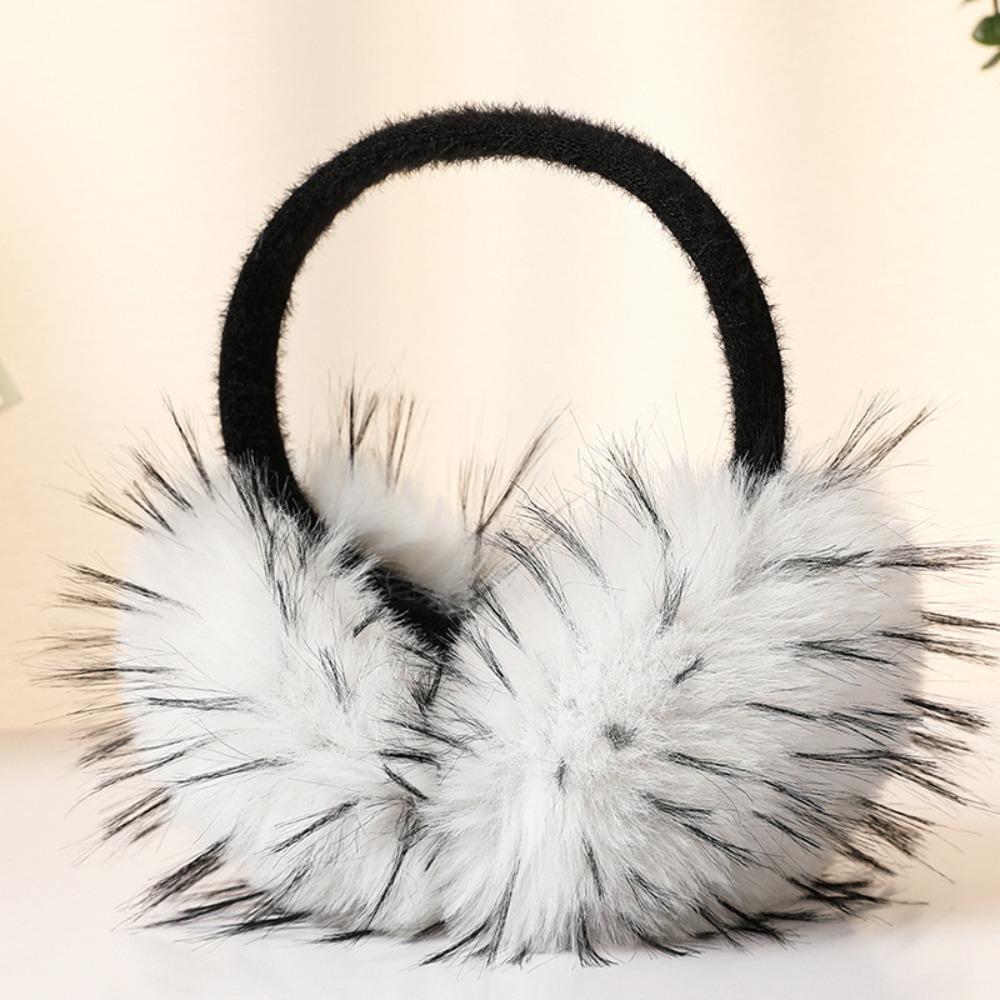 Solid Color Imitation Fur Plush Earmuffs Folding Foldable Ear Cover Fashion Ear Mask  Riding
