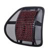 Breathable Car Lumbar Support Cushion with Wood Beads for Summer