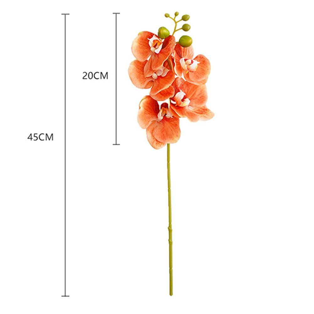Silk Flower Simulation Butterfly Orchid 5 Heads Real Touch Artificial Phalaenopsis Bouquet Home Decor Photography Props