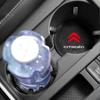 2PCS PU Leather Car Coaster Water Cup Drink Holder Mat Anti-Slip for Citroen C4 Picasso Xsara C5 Aircross Cactus Auto Valve Cap amb123