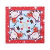 Snowman Print Square Napkins - Virgin Wood Pulp, Christmas Design