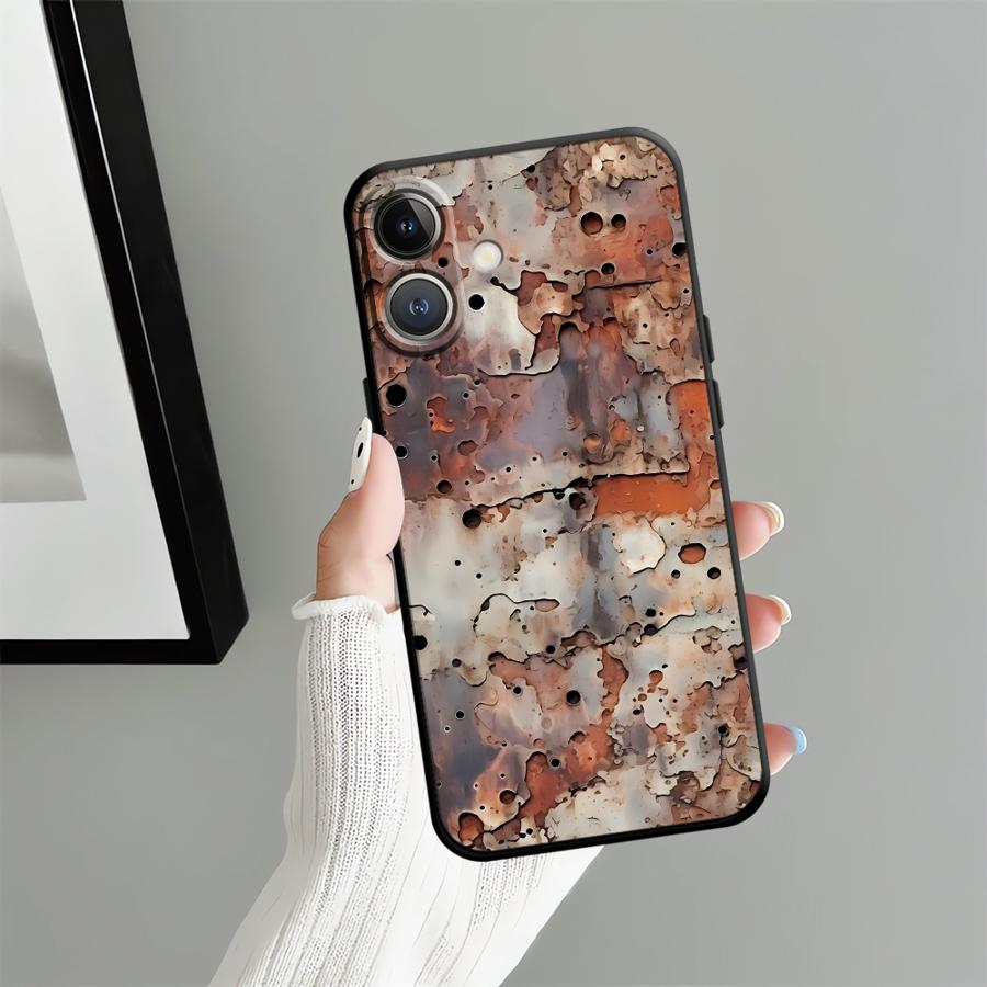 Rust Art Funda Phone Cover Case for iPhone 17Air 17 16 Pro Max 7 8 14 12 13 Mini 15 Plus SE 11 X XS XR