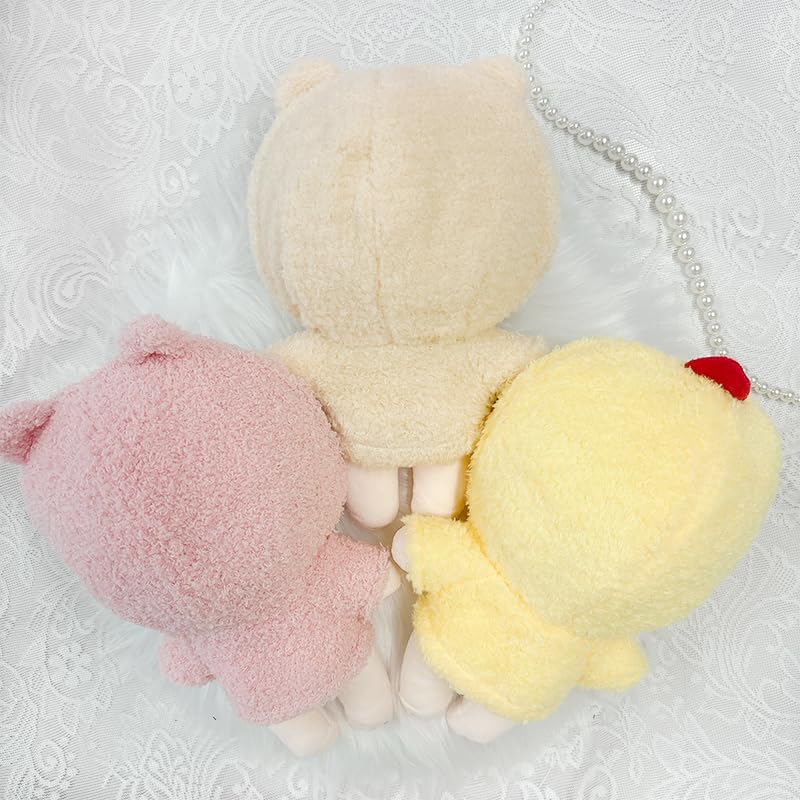 Boa plush toy costume [for 15-20cm plush toys] Beige. Beige plush toy costume, outfit, clothes, plush toy, animal, portable, fan goods, fan mascot,