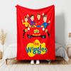 1pc Blanket The Wiggles Print Design, Lightweight Blanket for Sofa, Bed- Soft &Warm, Gift for All Seasons Like Christmas, Halloween