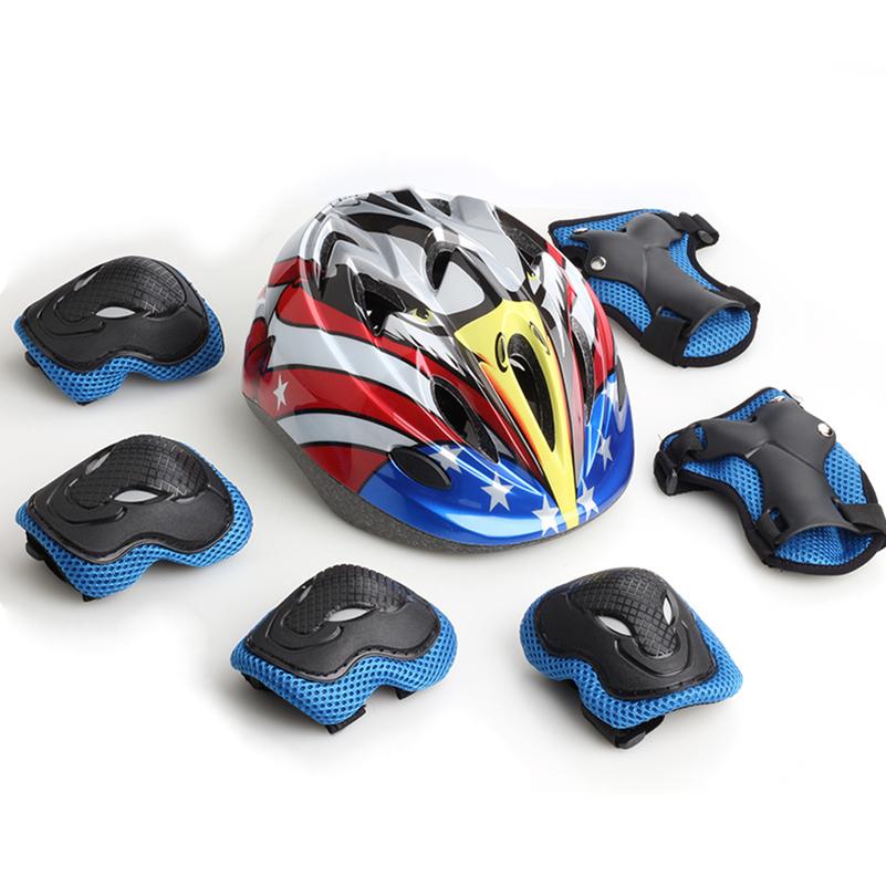 Child protective equipment helmet elbow knee pads for girls aged 3 4 5 6 7 8 9 10 11 12 year boy Suitable for roller skating and skiing