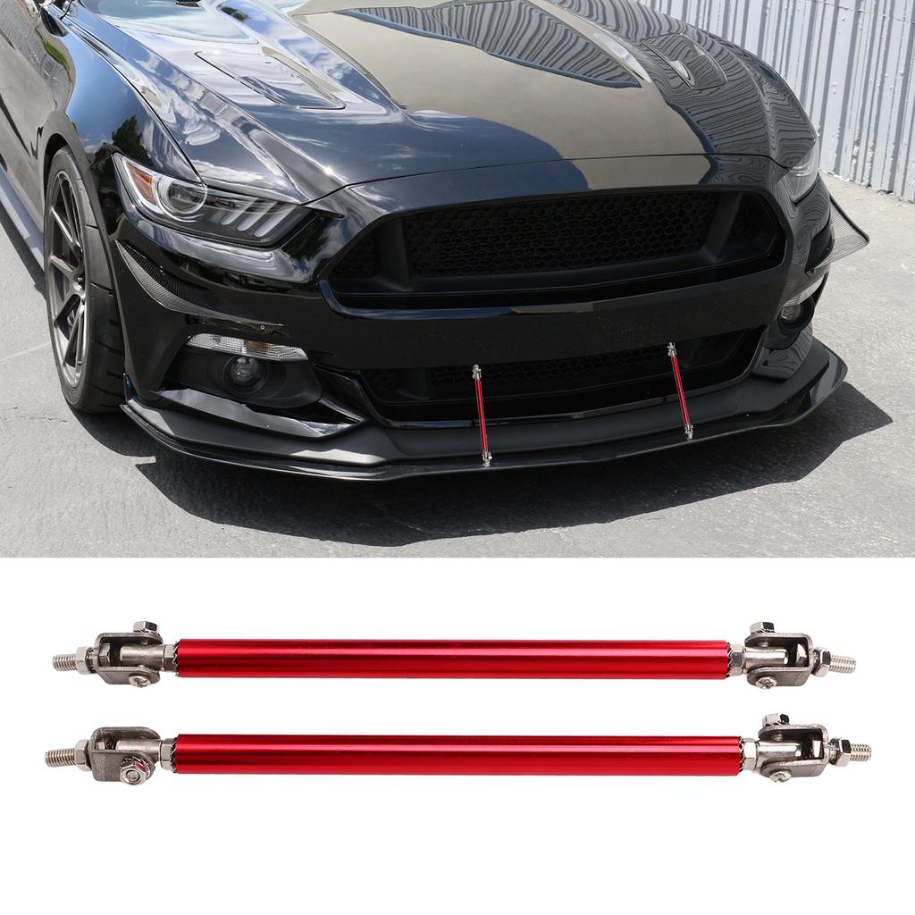 2 Pcs Bumper Lip Diffuser Rod 15cm Stretchable Stainless Steel Splitter Support Tie Pull Bar