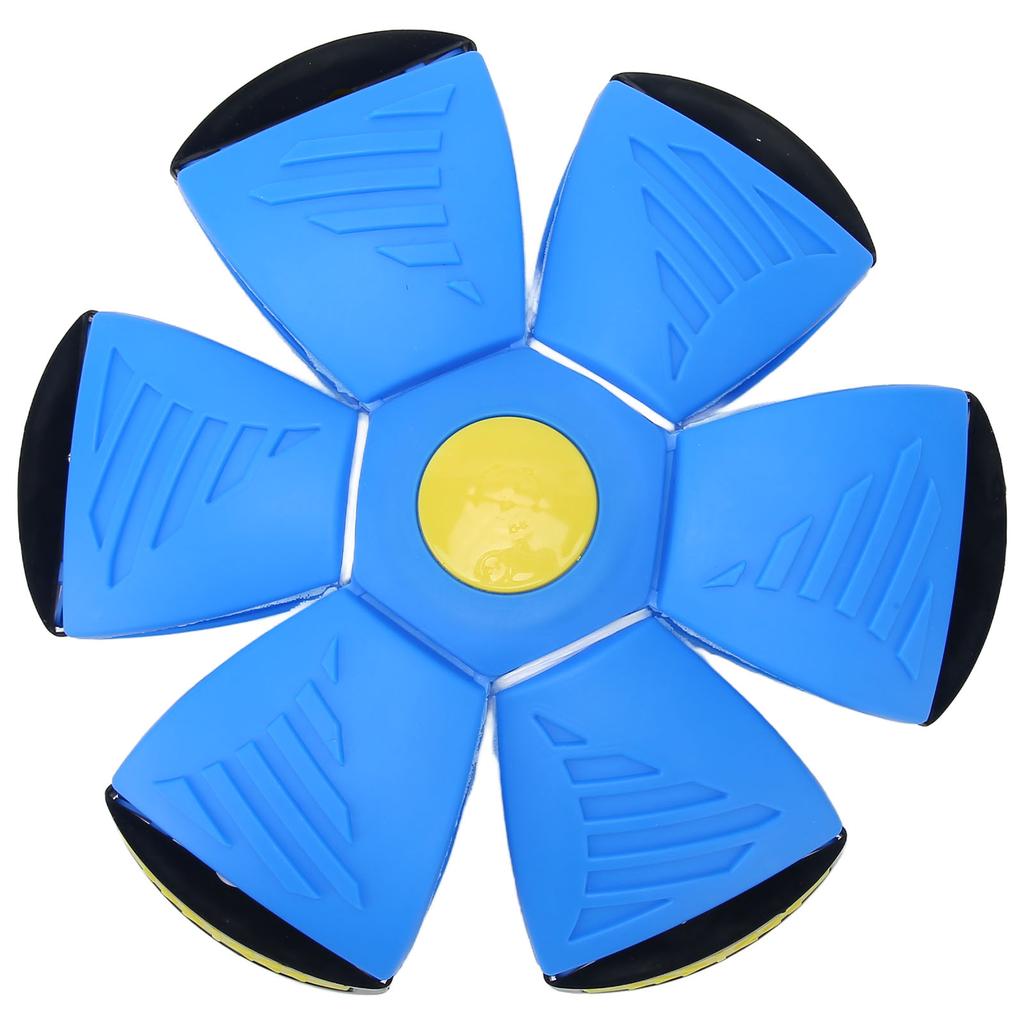 Flying Saucer Ball Decompression Changeable Shape Pet Dog Toy with Cool Lights for Parent Child