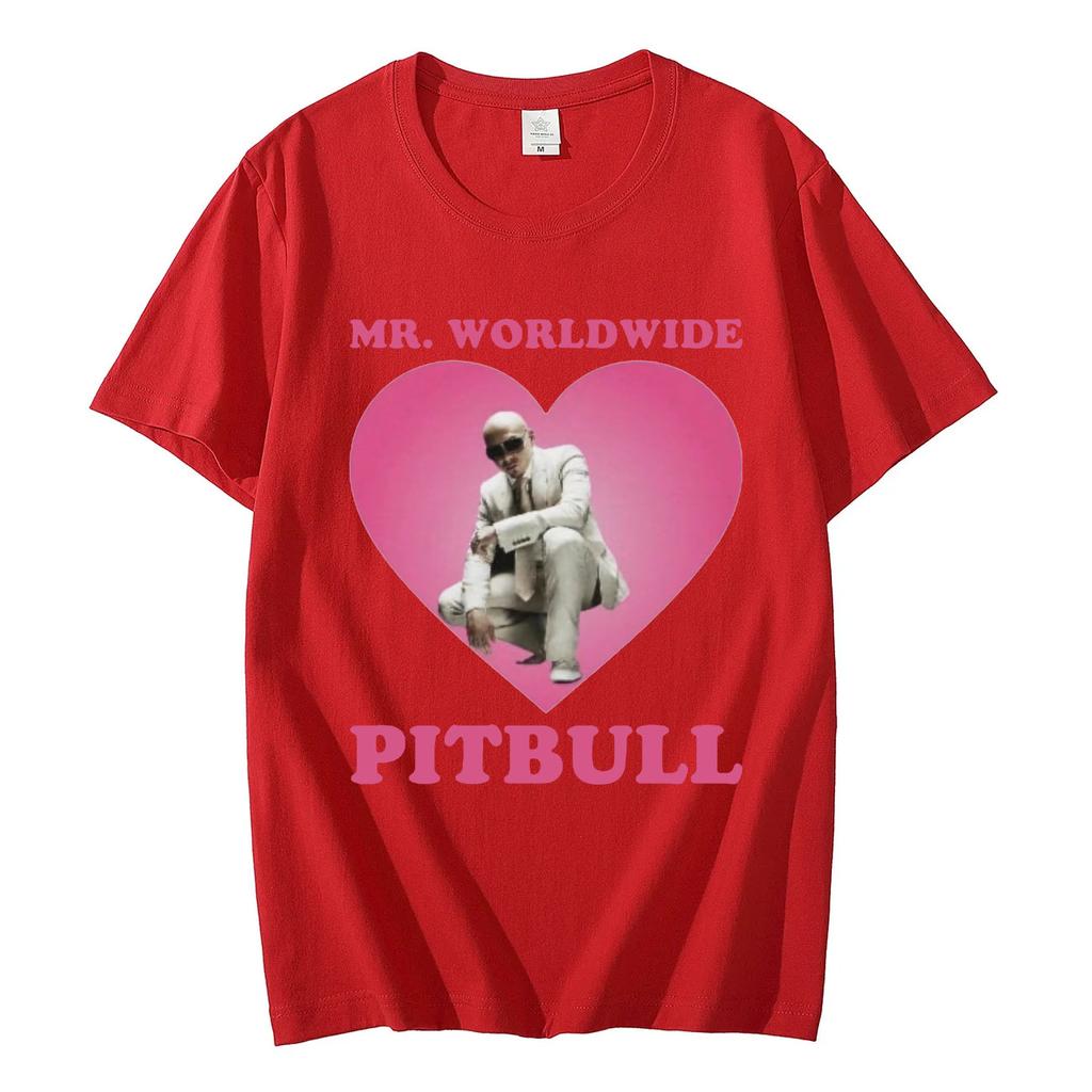 Mr Worldwide Pitbull Graphic T Shirts Men Fashion Hip Hop Oversized Tshirt 100 Cotton Casual Short Sleeve Tshirts Streetwear