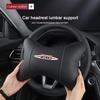 Car Neck Pillow Auto Emblem Headrest Accessories For MINI WORKS Cooper R56 F56 R50 JCW Cabrio Aceman Countryman Clubman Roadster