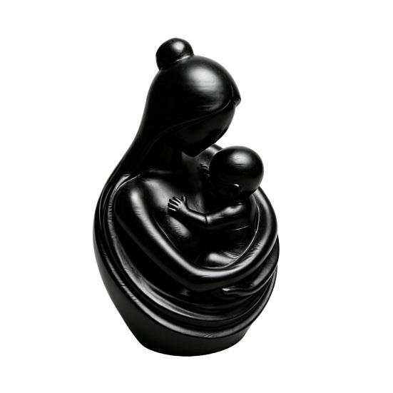 

New Mom Gifts 3D Printed Abstract Mother And Baby Sculpture for Nursery Kids Room Home Decor Baby Shower Supplies чёрный