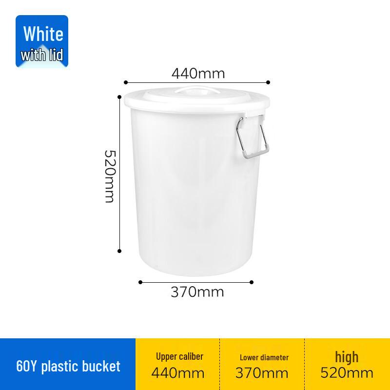 Heavy-Duty Outdoor Plastic Trash Can with Lid