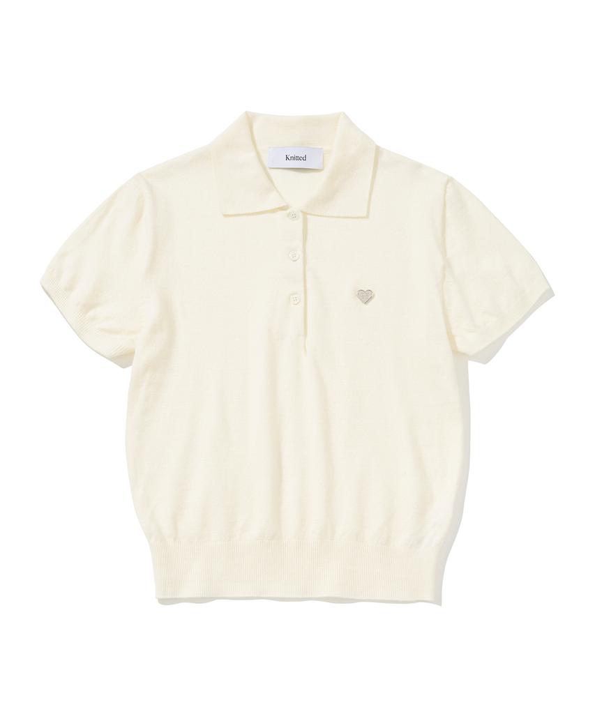 KNITTED (W) Basic Essential Washable Collar Knit Ivory