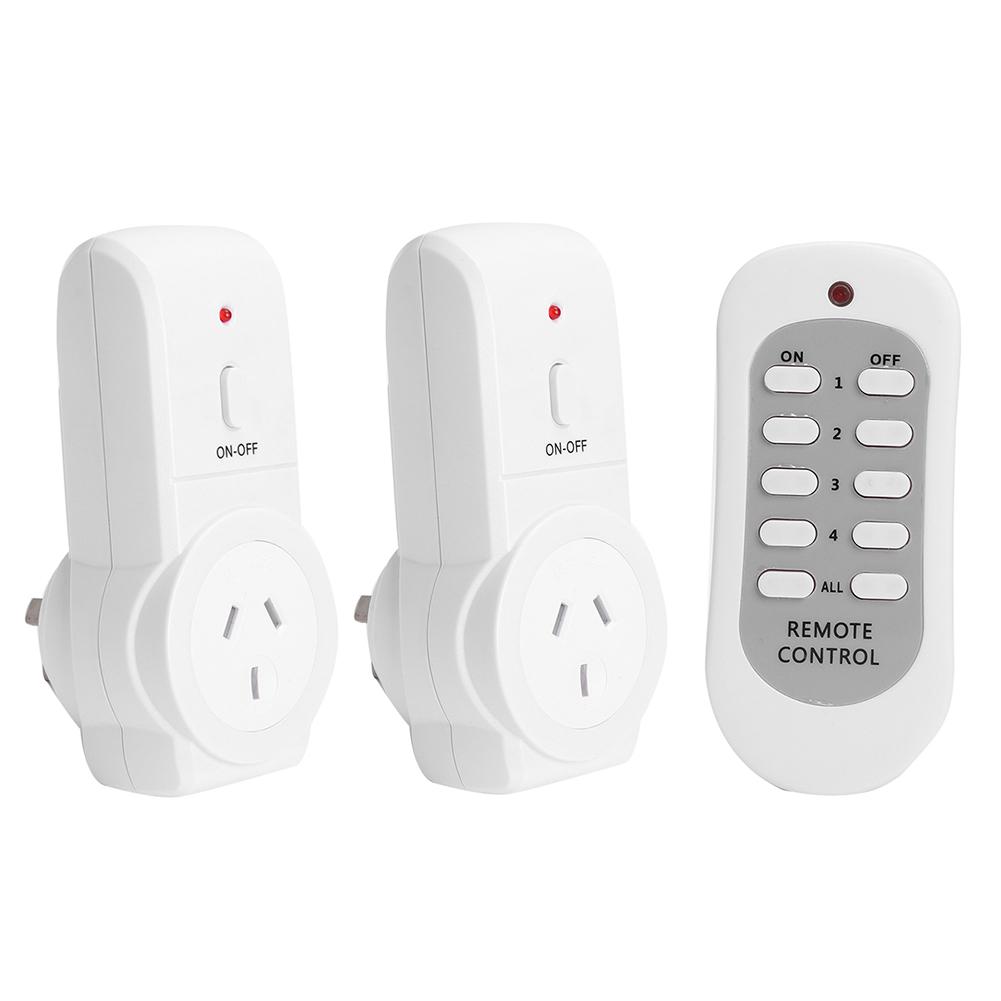 433.92MHz Wireless Remote Control 240V 50Hz 10A Wireless Remote Control Socket On/Off AU Plug Socket Portable for Light Lamp