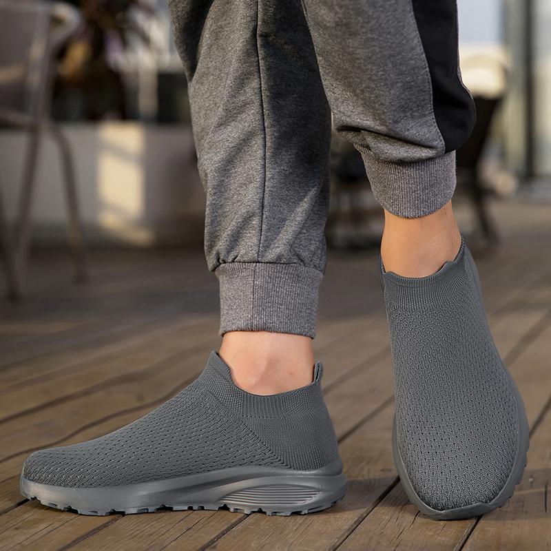 Men’s Moccasins Loafers Casual Slip on Walking Shoes Summer Men’s Slip-ons Lightweight Socks Khaki Black Shoes for Boy Large Size 38-47