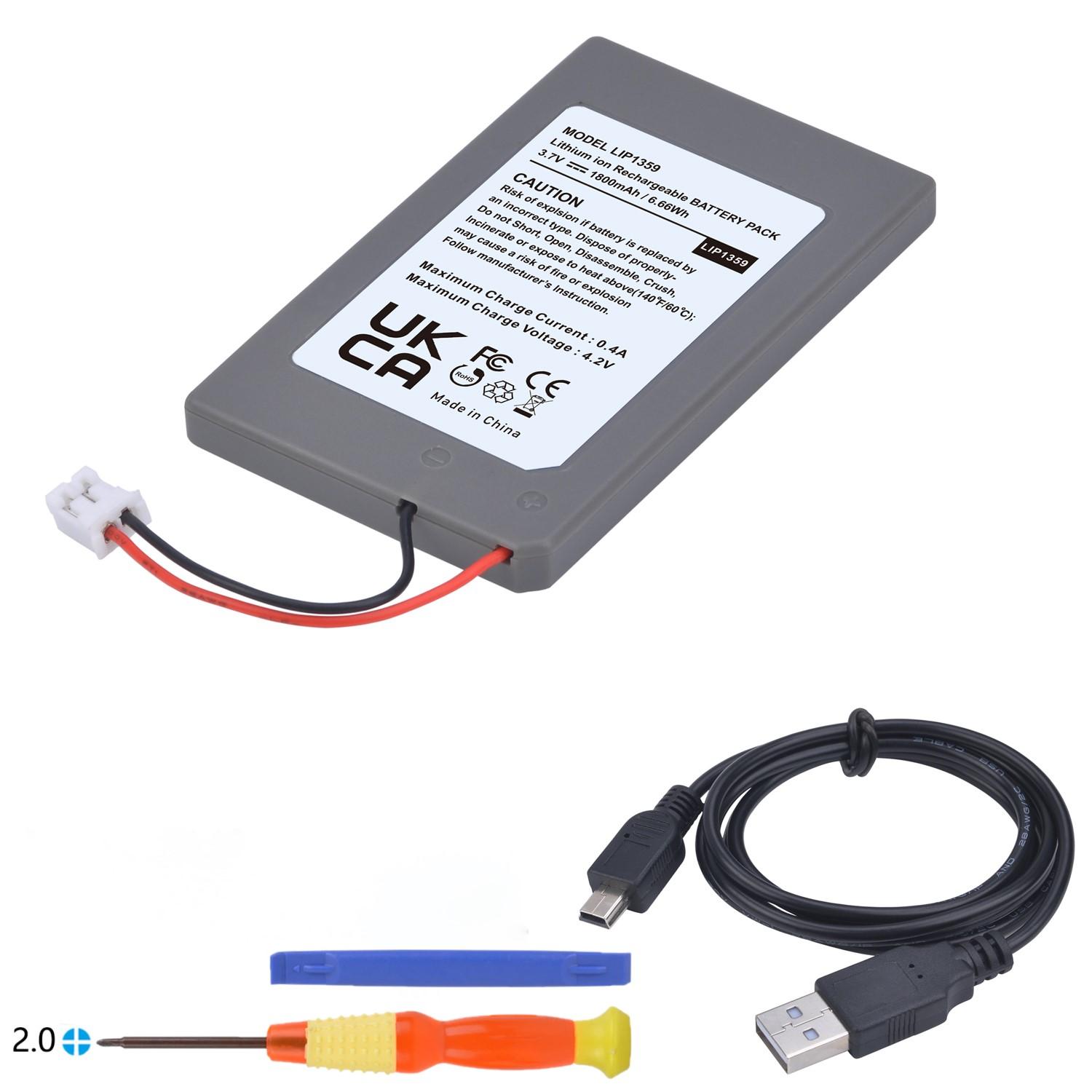 Batmax PS3 Controller Battery 1800mAh LIP1359 Battery Pack for Sony Playstation 3 PS3 Dualshock 3 Bluetooth Controller 1 battery