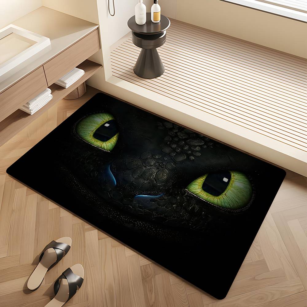 Film How To T-Train Your D-Dragon Bathroom Mat Kids Room Bedroom Decoration Balcony Anti-Slip Doormat Living Room Welcome Rug