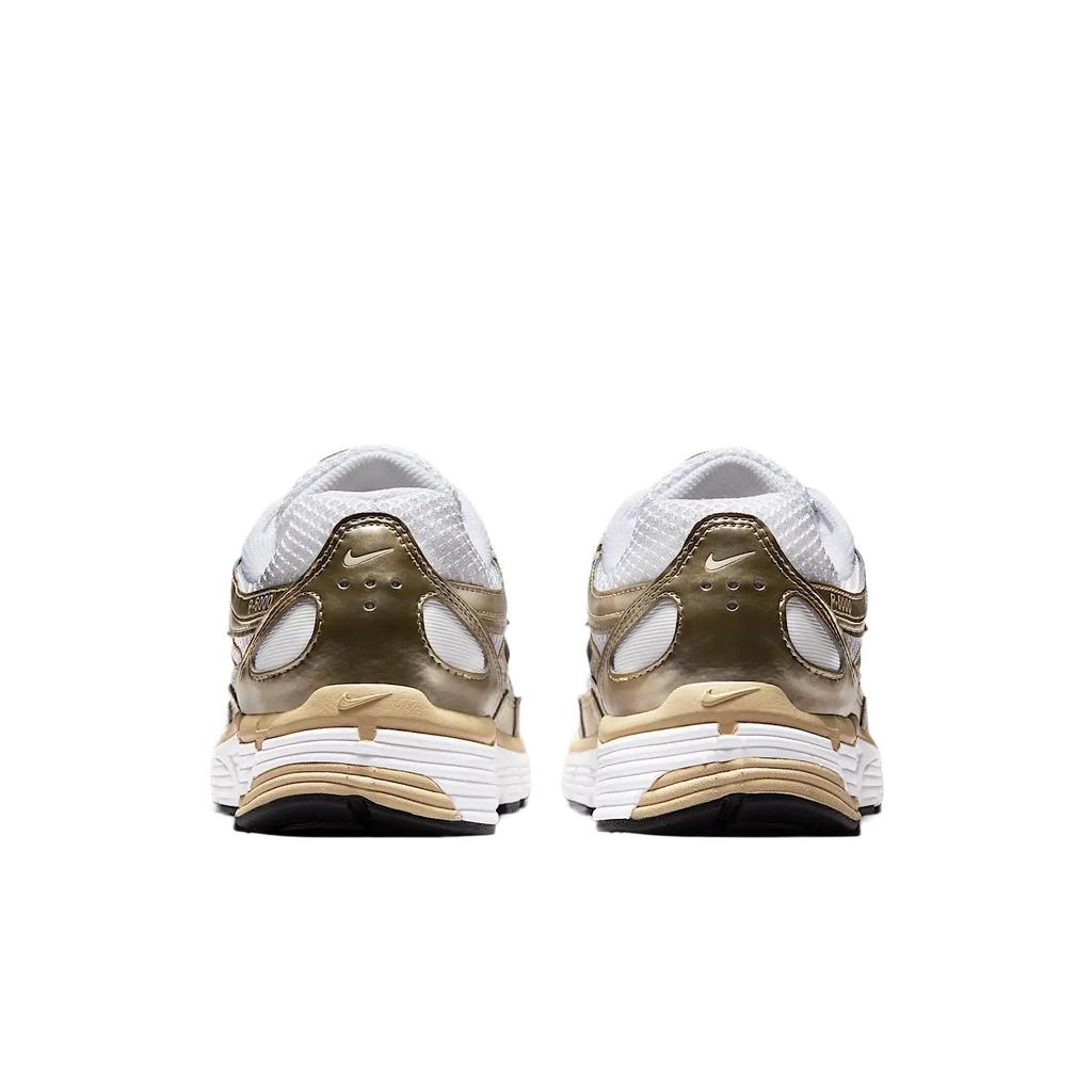 Nike P-6000 Gold Damen-Sneakers Weiß Genarbt Metallic-Gold-Genarbt IF1787-100