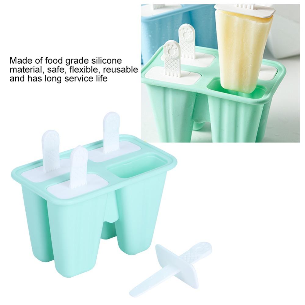 Mint Green Ice Cream Mould Reusable Popsicle Mold Durable Ice Cream Mold Hot Summer