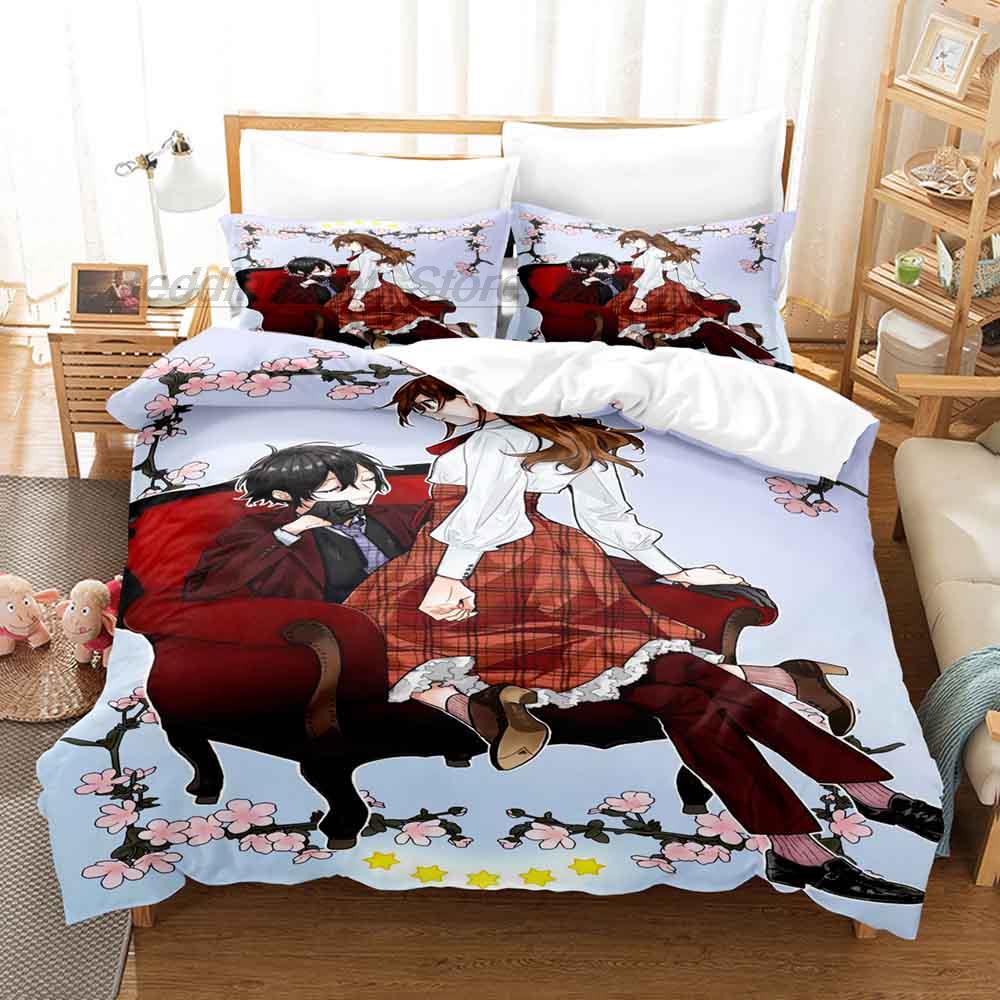 

Horimiya Bedding Set Single Twin Full Queen King Size Bed Set Aldult Kid Bedroom Duvetcover Sets 3D 2022 Anime Bed Sheet Set EU single(135x200cm)