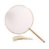 Chinese Style Blank Round Hand Fan Embroidery Dance Fan Wooden Silk Hand Fan  Home Decoration