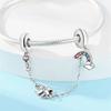 Beads Travel Dream Cute Musical Globe Safety Chain Charms Plata Fit 928 Charms Bracelet Beads Jewelry Gifts for Women