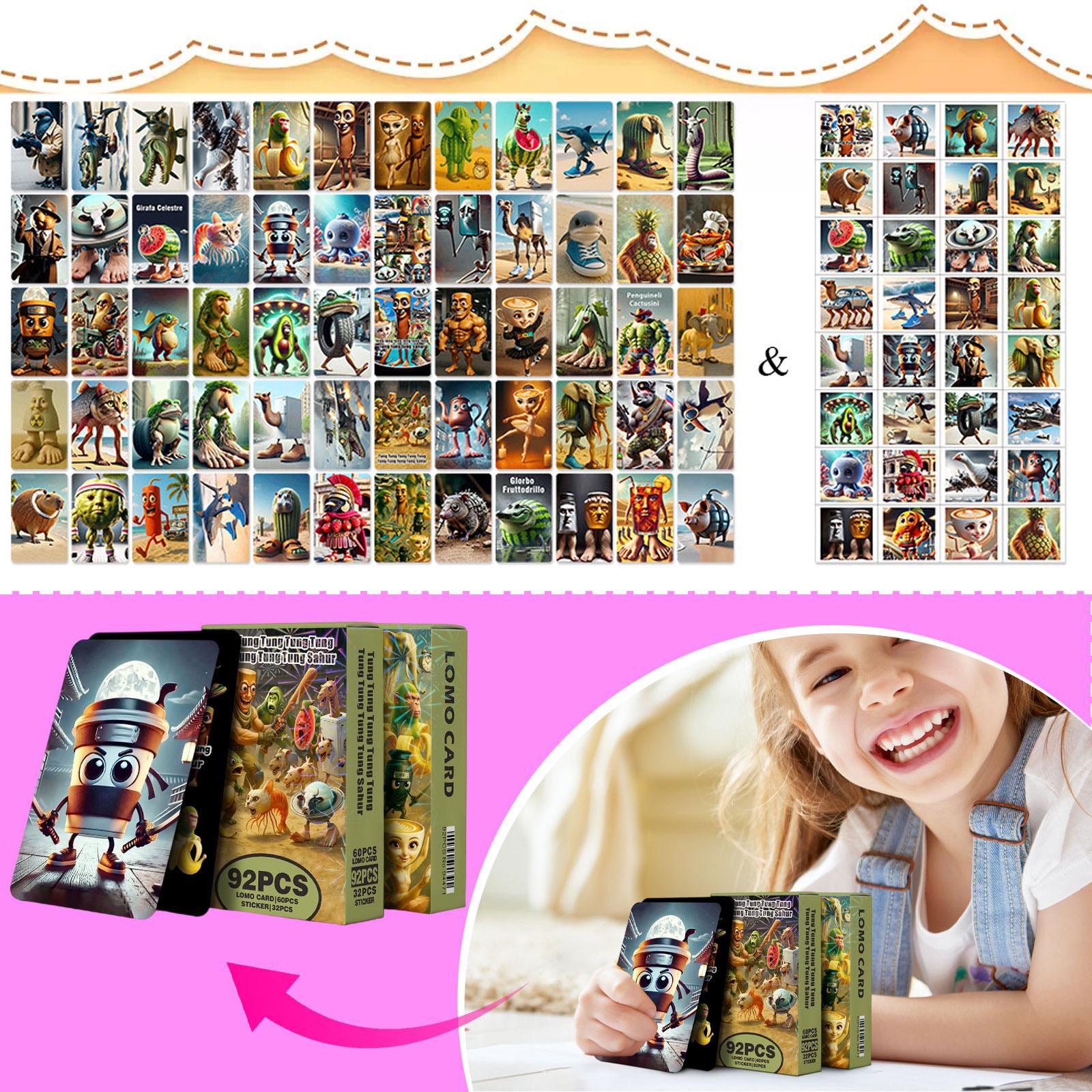 

92 Игровые карточки Аниме, Наклейки «Инопланетная сцена» One Size