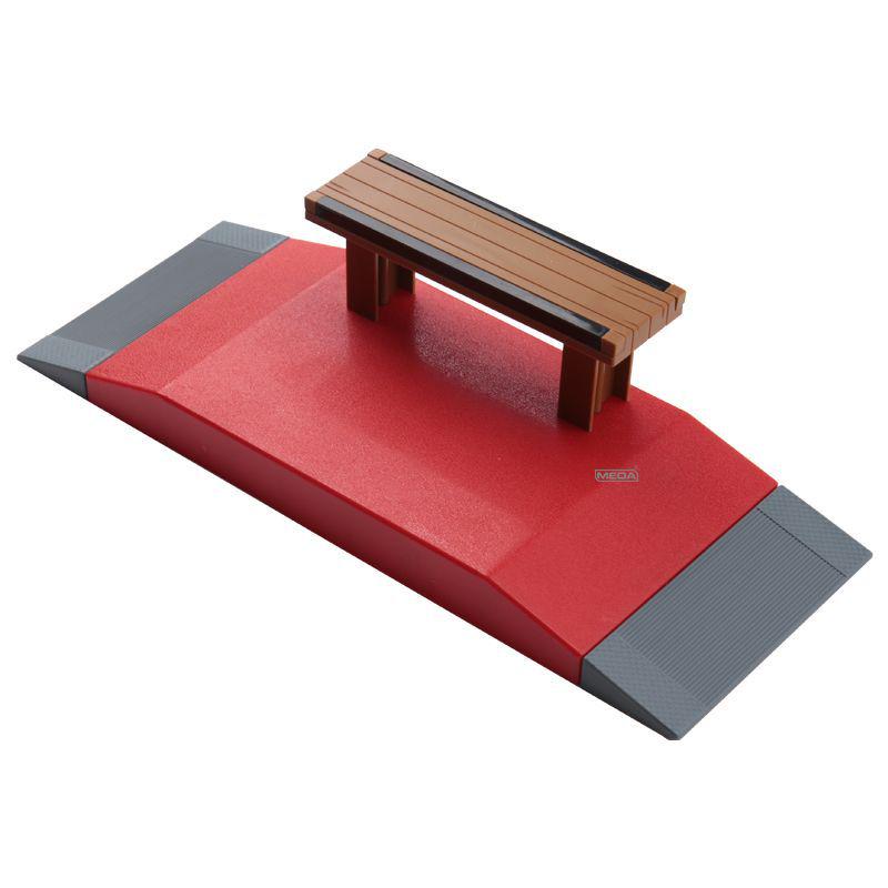 Finger Skateboard Indoor Sports Model - Creative Novelty Scene Props Assembly Toy.