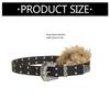 Fashionable PU Leather Waist Cincher With Faux Furs Patchworked Adjustable Pin Buckles Belt For Party adn Daily Outfit