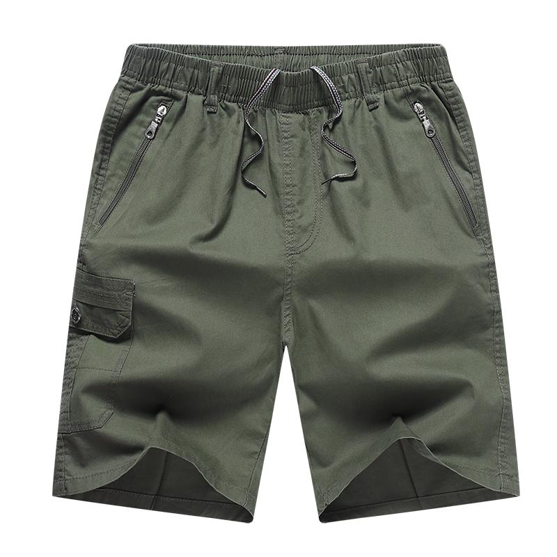 Middle-aged Men's Business Casual Five-minute Shorts Big Size Cargo Five-minute Shorts