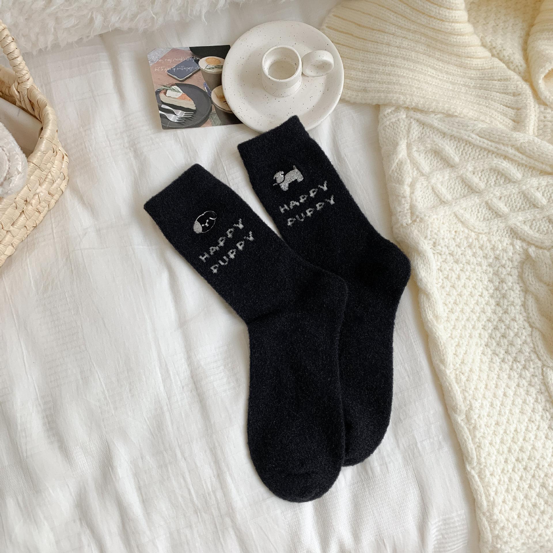 

Australian Velvet Thick Socks For Children S Warmth Fleece Thickened Mid-Leg Socks, Winter Confinement Socks, Postpartum Cute Sleeping Socks One size fits all