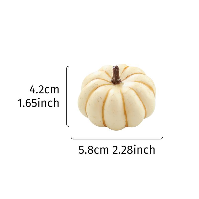Realistic Halloween Pumpkin Ornaments Durable Festive Decorations Cute Photo Props for Yard Patio Party Display