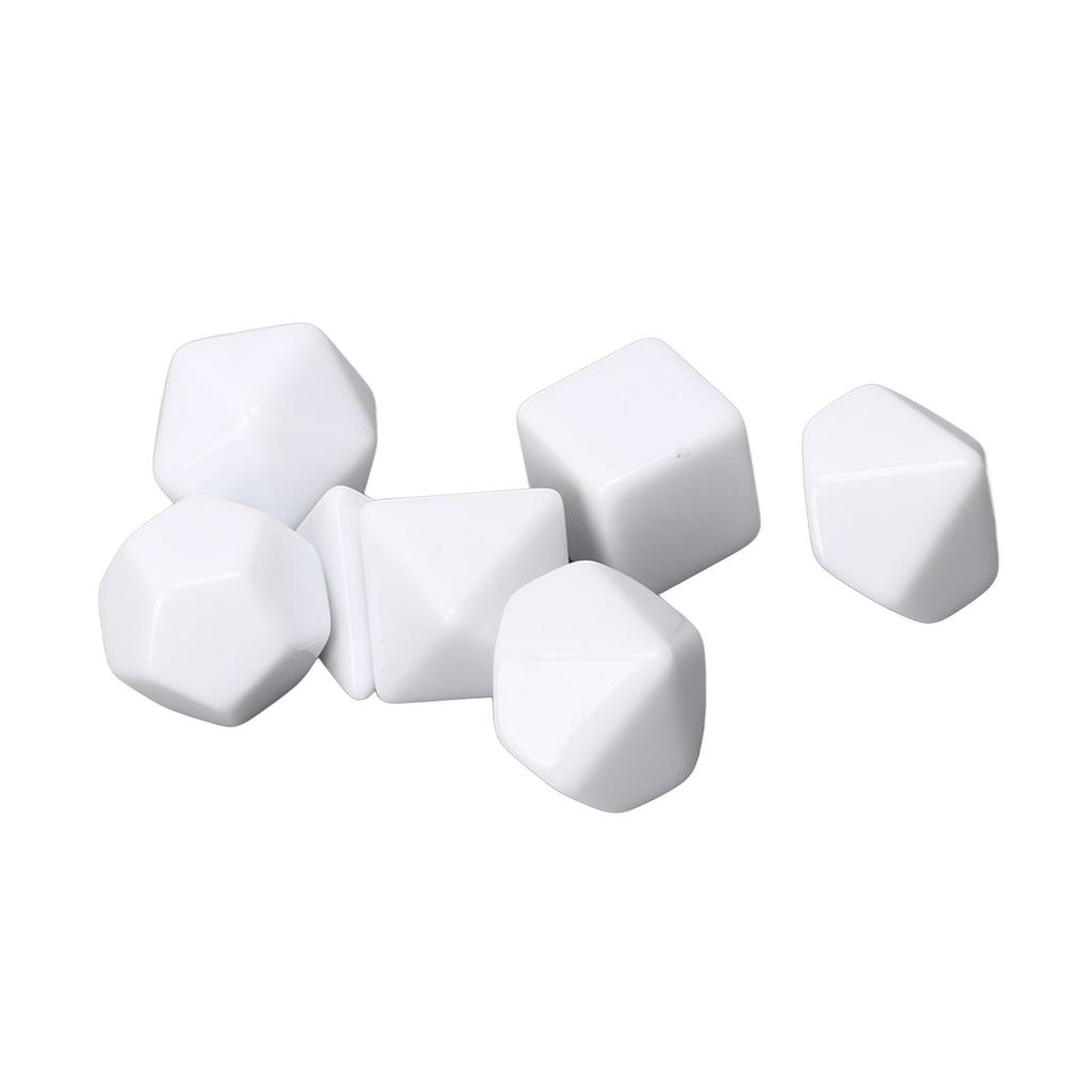 14pcs Blank Dice DIY Board Multi Shape Polyhedral Puzzle Blank Dice Set for Board Game Number