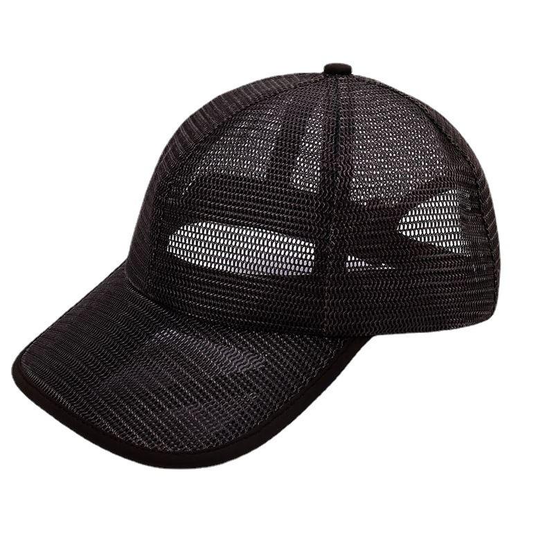 Small Head Mesh Cap Breathable Baseball Casual Fashion Trend Women's Hat Size Men's Solid Color Summer
