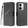 For Realme P3 Ultra 5G Case Triangle Imprint Leather Phone Cover with Lanyard