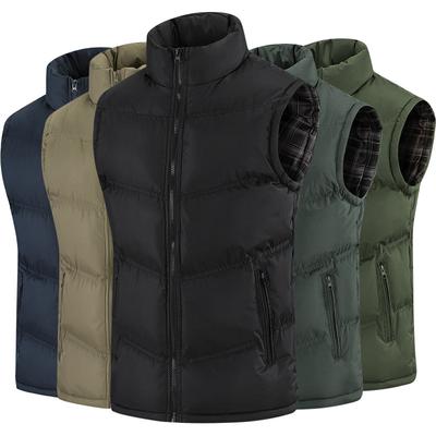 Vest for Men Winter Men's Cotton Vest Sleeveless Waistcoat Down Cotton Men's Outer Wear Vest
