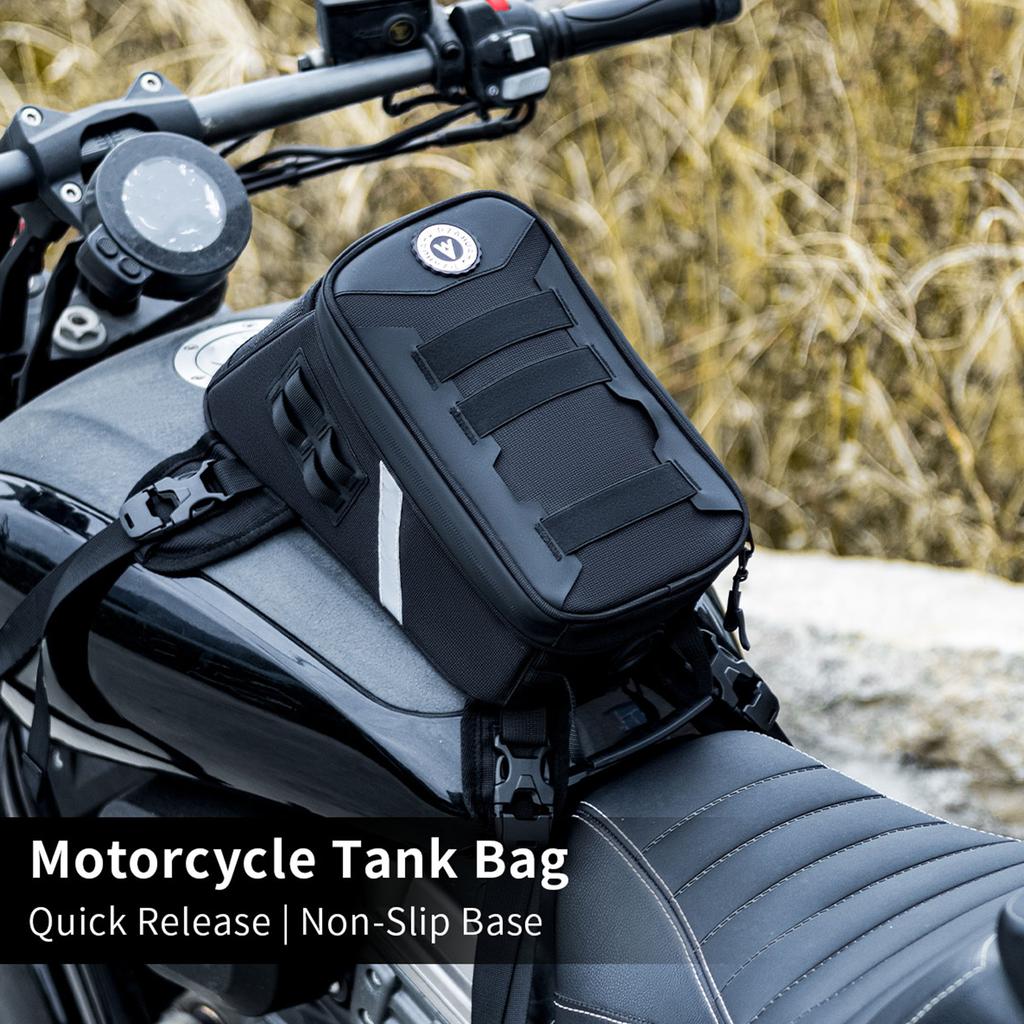New Motorcycle Fuel Tank Bag Mobile Phone Navigation Tank Multifunctional Small Oil Reservoit Package with Rain Cover Accessorie
