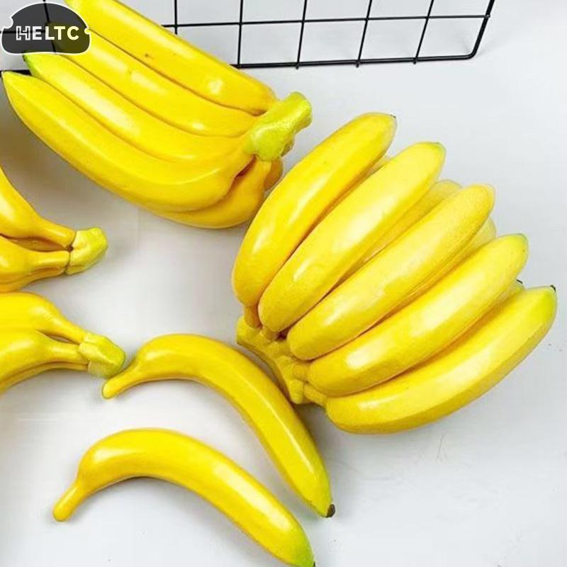 1PCS Plastic Artificial Banana Decorative Plastic Fake Fruit Realistic Display Simulated Banana For Wedding Christmas Decor