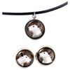 Bull Terrier, Bully – Jewelry with Your Photo Box, Set of Necklace and Earrings |