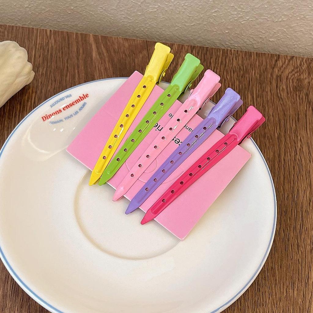 5 ksVícebarevných Dámských Pevných Vlasových Sponek do Salonu, Kuličkových Kulmovacích Sponek, Sponky na Make-up Bez Zmačkání Vlasů, Kadeřnické Stylingové Nástroje s Taštičkou, Profesionální