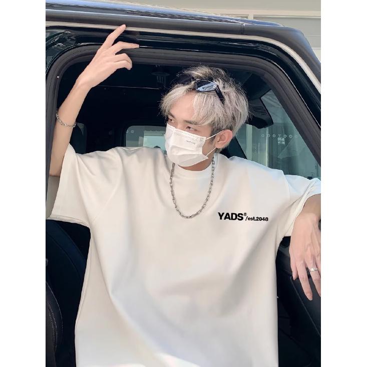 Fashion Brand ins Hong Kong Style Short Sleeve T T-shirt Men and Women2025Summer New Plus Size Loose Men's Half Sleeve T-Shirt Top