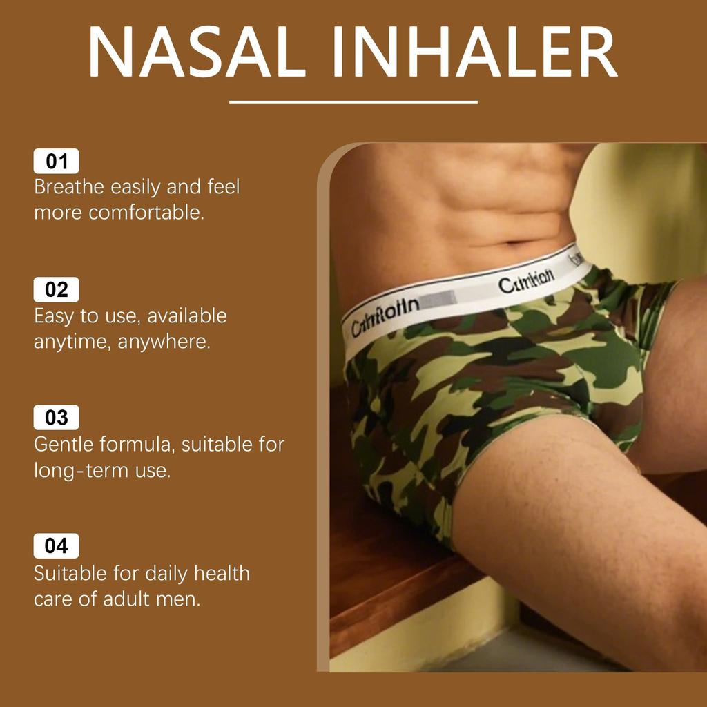 Men's Vitality Nasal Suction Stick Boosts Energy Men's Nasal Suction Stick Prostate Health Inhaler.1,8ml