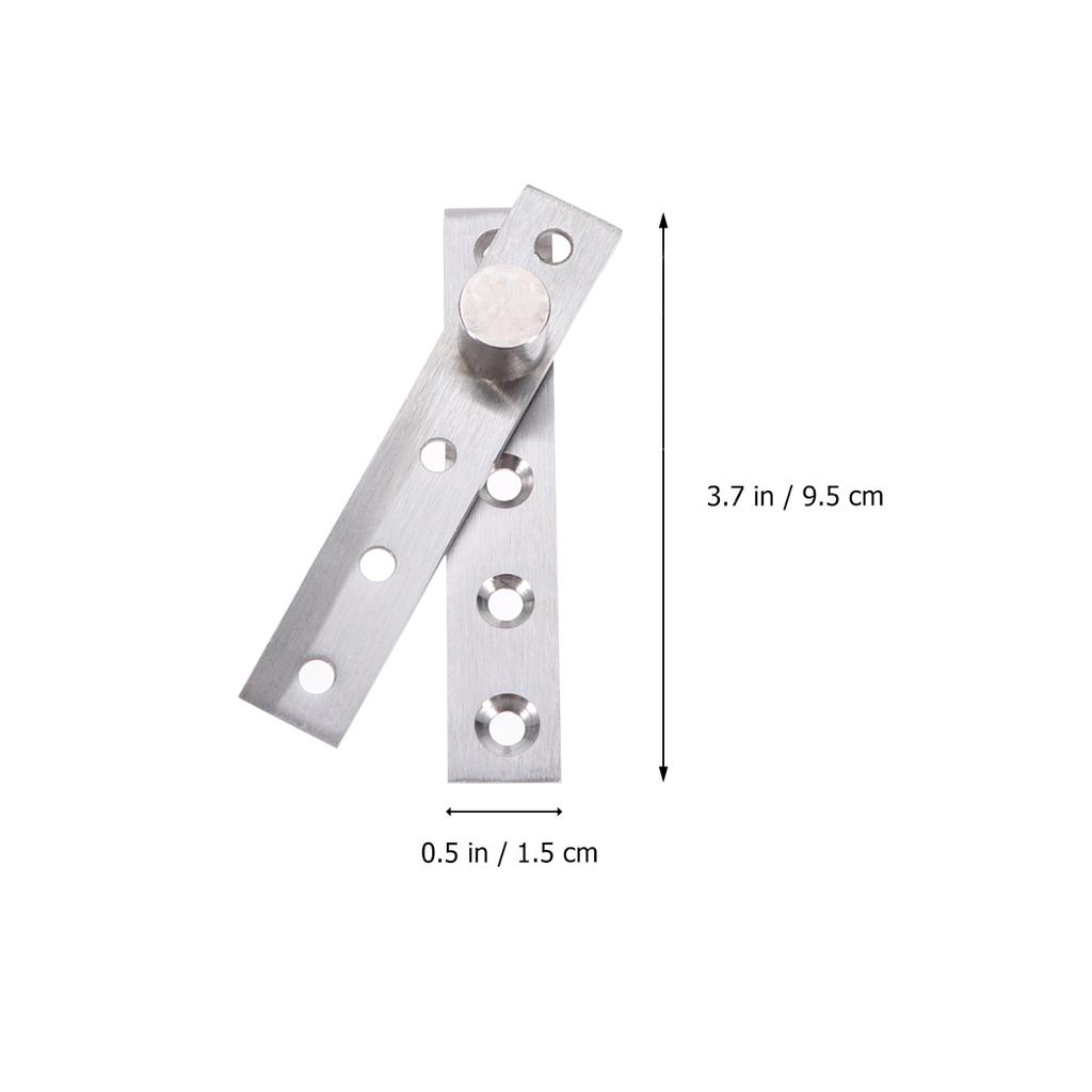 1Pcs 360 Degree Rotating Door Hinge Stainless Steel Safe Reliable Pivot Shaft Furniture Hinges for Cabinets Doors Up Down