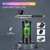 Portable Rechargeable Airbrush for Nail Art, Model Coloring, Spray Paint, and Hydration - Mini Spray Gun.