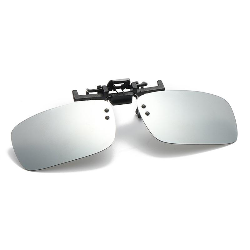 Polarized Vintage Clip On Women Men Drivers Rimless Flip Up Glasses Night Vision Yellow Lens Sunglasses Driving Glasses