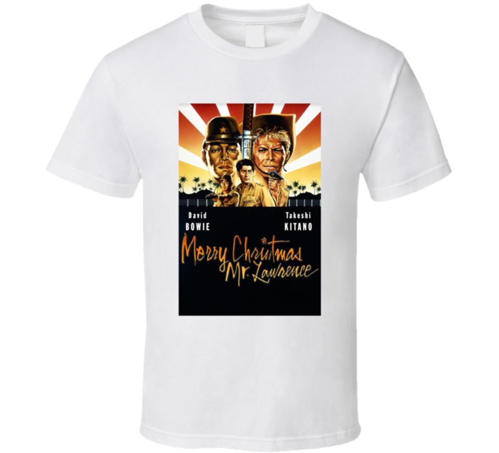 Merry Christmas Mr Lawrence Retro Movie Bowie T Shirt XXL