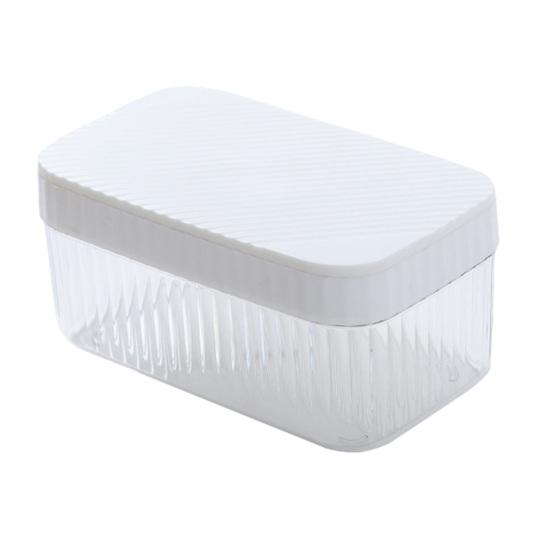 Silicone Ice Cube Tray with Storage Box And Ice Shovel 32 Grids Ice Mold for Freezer Leak-Proof Stackable Ice Maker for Home Party