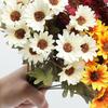 Künstliche Chrysanthemen Realistische Unechte Herbstblumen UV-Beständige Falsche Chrysanthemen für Innen-Blumenarrangement Balkon Außen Veranda Dekoration