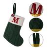 Christmas Stockings Hanging Pendant Christmas Stocks Gift Decoration Alphabet Letter Sock 2026 New Year Decorative Knitting Sock