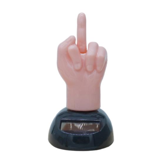 

Солнечная батарея, трясущаяся пальцем, украшение для автомобиля, украшение приборной панели, качающаяся игрушка, гаджеты для домашнего офиса 10cm розовый