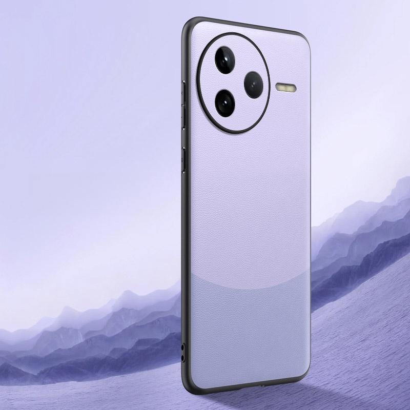 For POCO F7 Ultra Cases Splicing PU Leather Phone Case For POCO F7 Pro F7 Ultra Shockproof Matte Bumper Soft Frame Cover